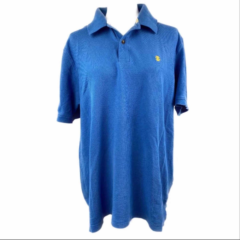 Izod The Advantage Polo XL Blue Solid Mens